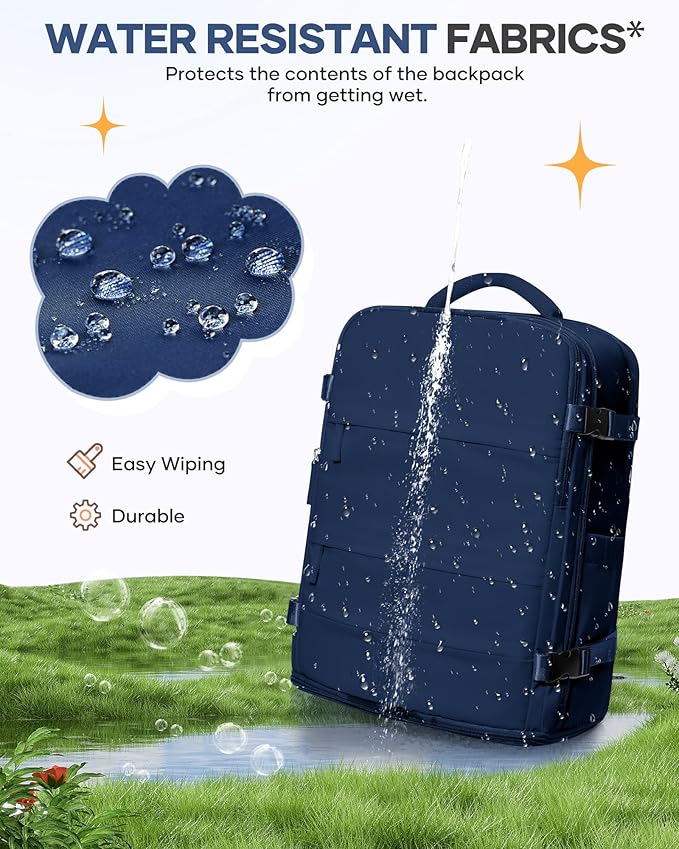 Travel Backpack Carry On Backpack Personal Item Travel Bag Mochila De Viaje Carry On Backpack For Airplanes Traveling Backpack For Women Gym Backpacks College Backpacks Sapphire Blue