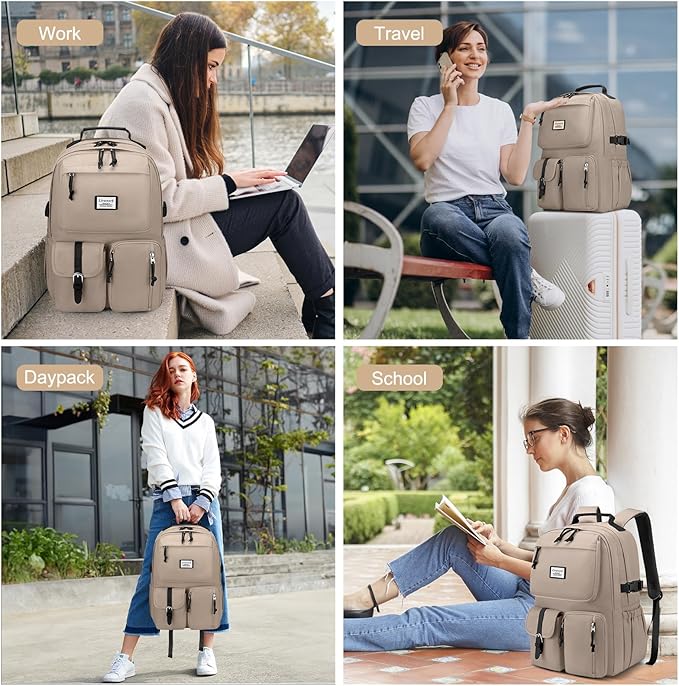 School Laptop Backpack for Girls Bookbag: Large Capacity Elementary Middle High School Book Bag 15.6 Inch Casual College Backpacks Waterproof Travel Back Pack Student Bookbags for Teen Kids Boys Women