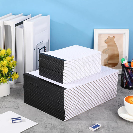 40 Pack Legal Pads Bulk 8.5 x 11 Inch and 5 x 8 Inch Note Pads, 50 Sheet/notepad, Wide Ruled Perforated Writing Notepads for School Students Teachers Office to Do Lists(White)