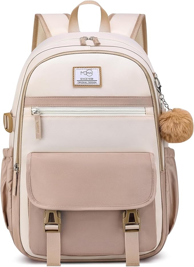 MOMUVO School Backpack Set for Girls,3pcs Bookbag with Lunch Box Pencil Case Kids School Bag Set