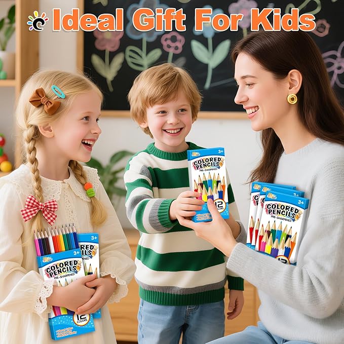 SpringFlower 432 Count Colored Pencils Bulk, 36 Pack Pre-Sharpened Coloring Pencils For Kids, Colored Pencil for Kids Teachers Classroom Essential, School Supplies for Teacher, Back to School Supplies