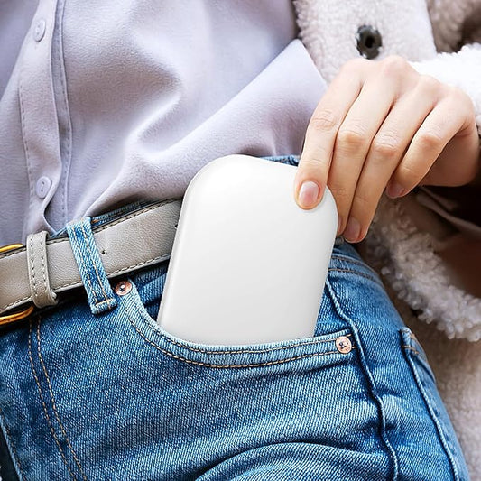 Benbilry Lighted Compact Travel Mirror with 3 Color Lights, 1X/3X Magnifying Ultra Slim Rechargeable Pocket Mirror for Purse, 2-Sided, Handheld, Folding, Portable, White