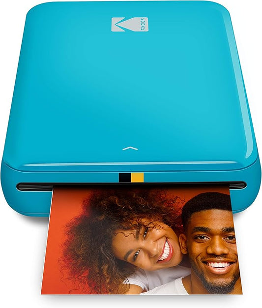 Kodak Step Instant Color Photo Printer with Bluetooth/NFC, ZINK Technology & Kodak App for iOS & Android (Blue) Starter Bundle
