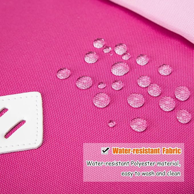 HawLander Little Kids Backpack for Girls Toddler School Bag Fits 3 to 6 years old, 15 inch, Purple