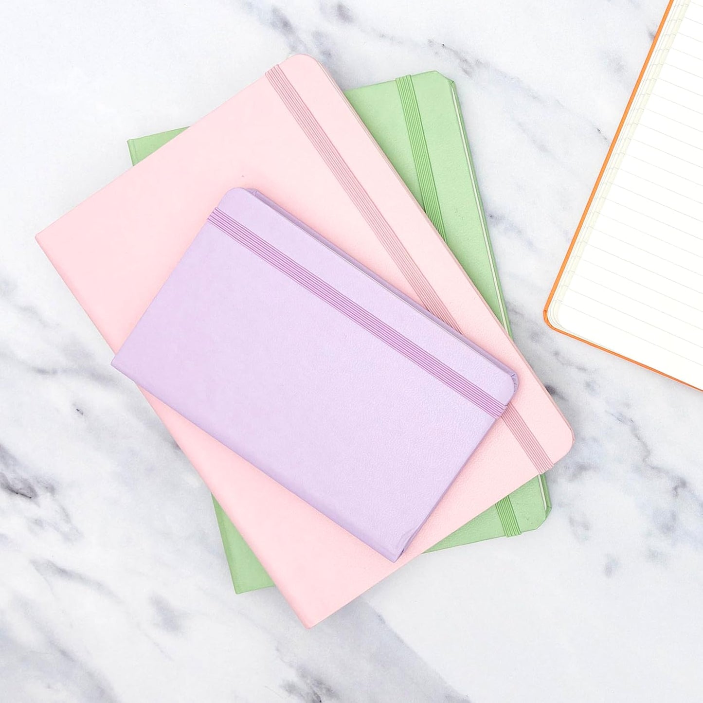 PAPERAGE Lined Pocket Journal Notebook, 1 Pack, (Yellow), 160 Pages, Small, 3.6 inches x 5.6 inches - 100 GSM Thick Paper, Hardcover