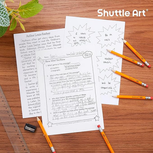 Shuttle Art 400 Pack Golf Pencils With Erasers, #2 HB Pencils Bulk, 3.5” Mini Pencil, Pre-Sharpened Small Pencil for Kids Teachers Classroom Games, Back to School Supplies
