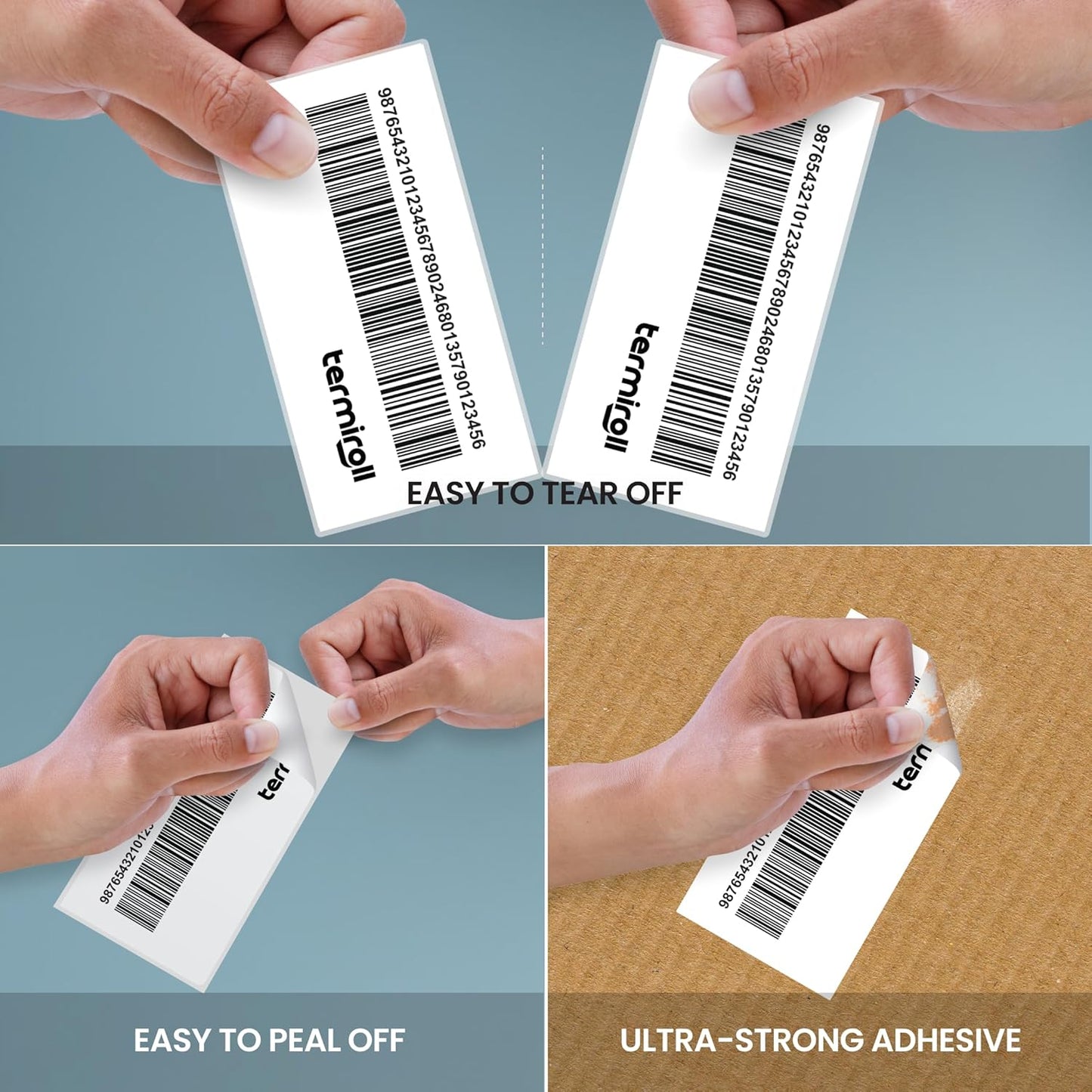 2x1 Thermal Label for Barcodes & Address - Perforated - 1000 Labels/Roll - Compatible with Most Direct Thermal Printers Rollo, Zebra - Strong Adhesive, BPA-Free, Commercial Grade (2"x1", 1000, Count)