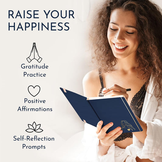 RYVE Daily Journal for Women: 6-Month Guided Gratitude Journal for Women with Prompts - Affirmation, Gratitude, Mindfulness, Self Help & Reflection, Gratitude Journal Notebook, Self Care Journal