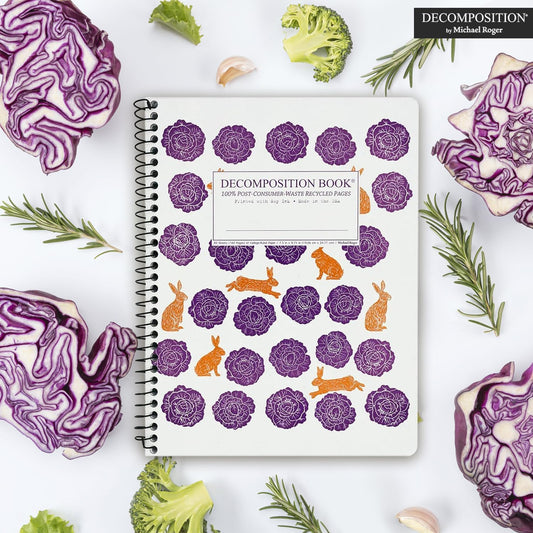 Decomposition Cabbage Patch College Ruled Spiral Notebooks – 9.75 x 7.5 Journal with 160 Lined Pages – Notebooks for School Supplies, Home & Office – 100% Recycled Paper – Made in USA