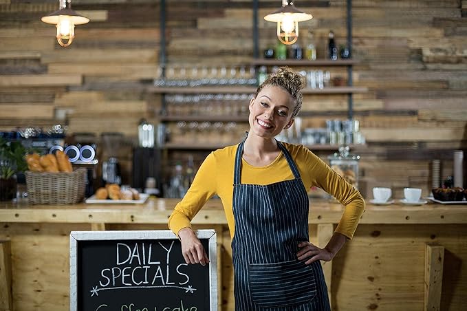 18 Neon Chalk Markers - Double Pack of Fine and Medium Tip Liquid Chalk Pens - Wet Erasable for Menu Boards, Glass, Windows, Whiteboards, Classrooms, Mirrors, Plastic