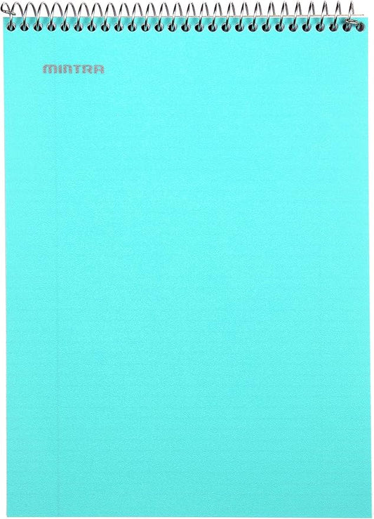 Mintra Office TOP BOUND Durable Spiral Notebooks (Teal, College Ruled 3pk)