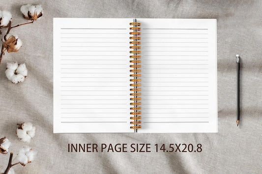 VNWEK Christian Bible Journaling Notebook,Church Notes Notebook,2 Corinthians 5:7 Walk by Faith Spiral Journal 5.5x8.3 Inch,Christian Journals for Women