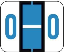 Doctor Stuff - File Folder Labels, Alphabet Letter O, Compatible with Smead BCCR/BCCS - TPAM Series Alpha Stickers Blue, 1" x 1-1/4", 500/Roll