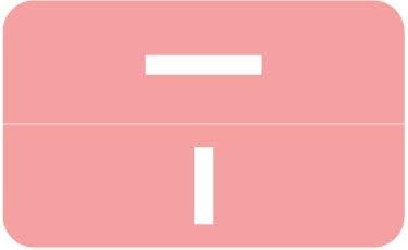 Doctor Stuff - File Folder Labels, Alphabet Letter I, Compatible with Smead Alpha Z Acc/ACCS - SMSM Series Alpha Stickers Pink, 1-5/8" x 1”, 250/Roll