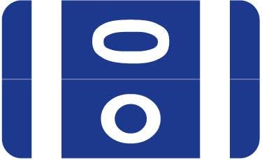 Doctor Stuff - File Folder Labels, Alphabet Letter O, Compatible with Smead Alpha Z Acc/ACCS - SMSM Series Alpha Stickers Dark Blue, 1-5/8" x 1”, 250/Roll