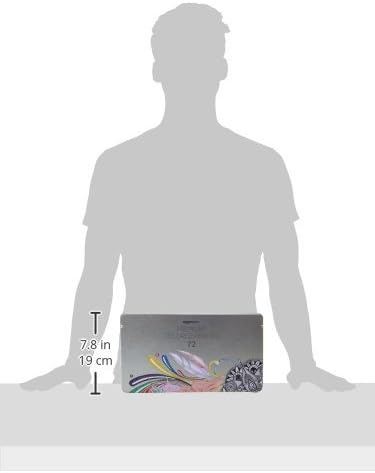 Amazon Basics Colored Pencils for Coloring and Drawing, Premium, Soft Core, Back to School Supplies, 72 Count (Pack of 1), Multicolor