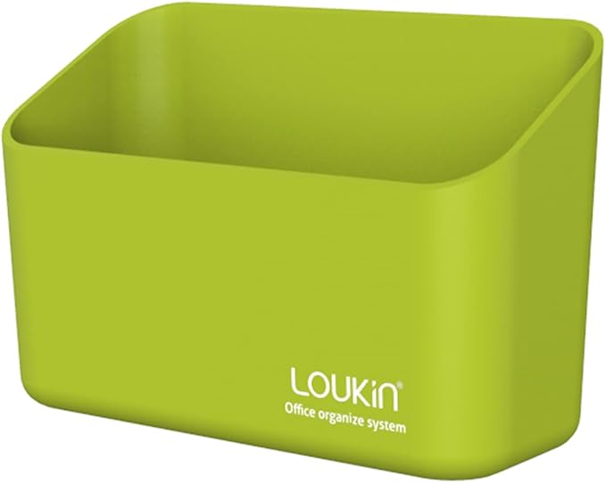 loukin Magnetic Marker Holder, Dry Erase Marker Holder, Remote Control Holder, Magnetic Storage Organizer for Whiteboard or Refrigerators (Green)