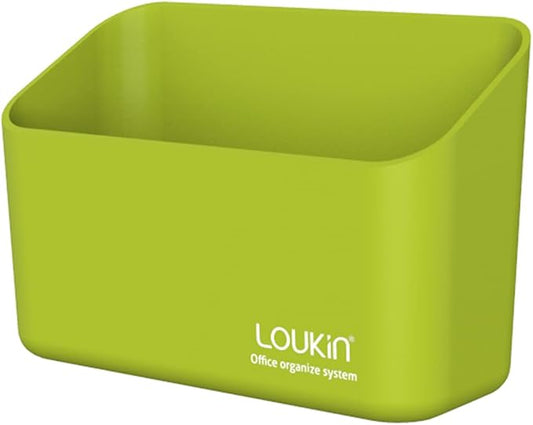 loukin Magnetic Marker Holder, Dry Erase Marker Holder, Remote Control Holder, Magnetic Storage Organizer for Whiteboard or Refrigerators (Green)