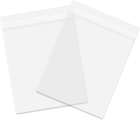 AUEAR, 16x20 (100 Pack) Clear Plastic Sleeves - Acid Free 1.6mil Crystal Resealable Bags -Fit for 16x20 Art Prints, Photos, Clothing