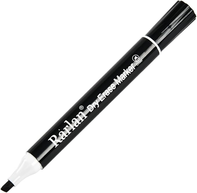 Dry Erase Markers Bulk, Chisel Tip, Black, Whiteboard Markers, 72 Count Bulk Pack