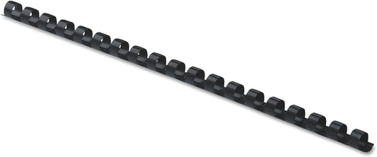 Fellowes Plastic Binding Combs - Round Back, 5/16 Inches, 40 sheets, Black, 100 Pack (52507)