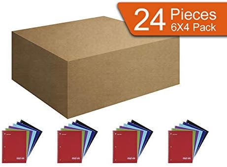 Mintra Office Spiral Notebooks (Solid - College Ruled, 24pk (4-6pks))