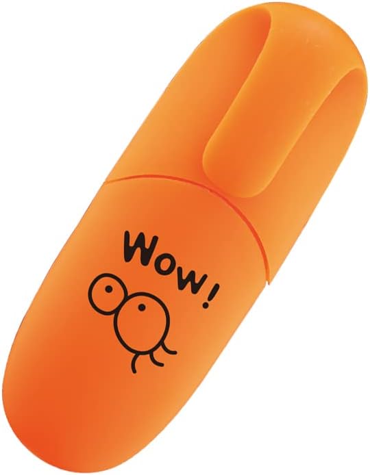 6 pieces Tiny Markers Fluorescent Colors Mini Highlighter Pen Neon Color Chisel Tip Cute Design Kawaii Gift