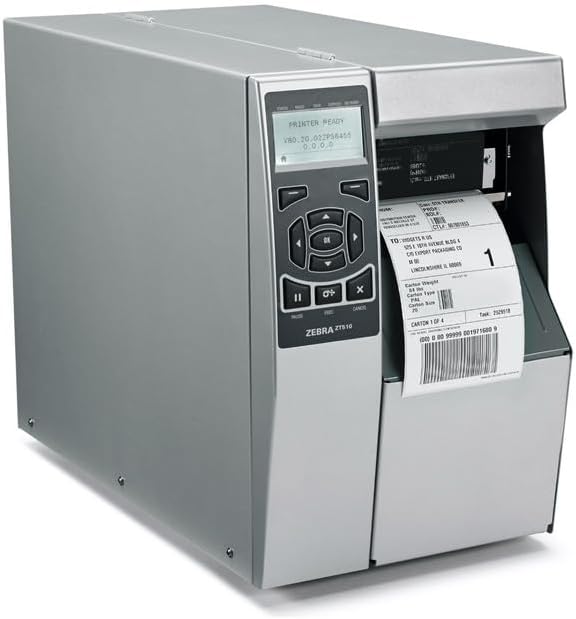 Zebra ZT510 Thermal Transfer & Direct Thermal Rugged Industrial Printer | 203 DPI | ZT51042-T010000Z | USB Bluetooth Serial Ethernet Connectivity | Replaces 105SL Plus | Includes Jet Set Software