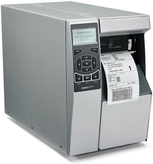 Zebra ZT510 Thermal Transfer & Direct Thermal Rugged Industrial Printer | 203 DPI | ZT51042-T010000Z | USB Bluetooth Serial Ethernet Connectivity | Replaces 105SL Plus | Includes Jet Set Software