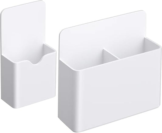 Magnetic Dry Erase Marker Holder, 2 Pack Magnetic Pen and Eraser Holder for Whiteboard,Magnet Pencil Cup Utility Storage Organizer for Office, Refrigerator, Whiteboard,Locker and Metal Cabinets
