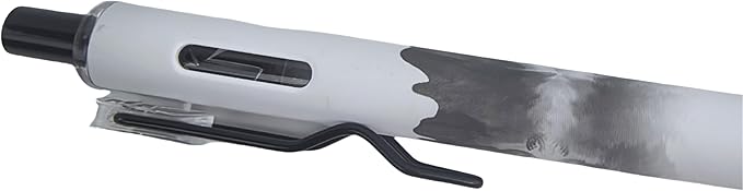 Fengtaiyuan GRB05P6 Silent Press Neutral Pen - Black Ink, 0.5mm Bullet Head, Smooth Writing, 6 Count (Black05P6)