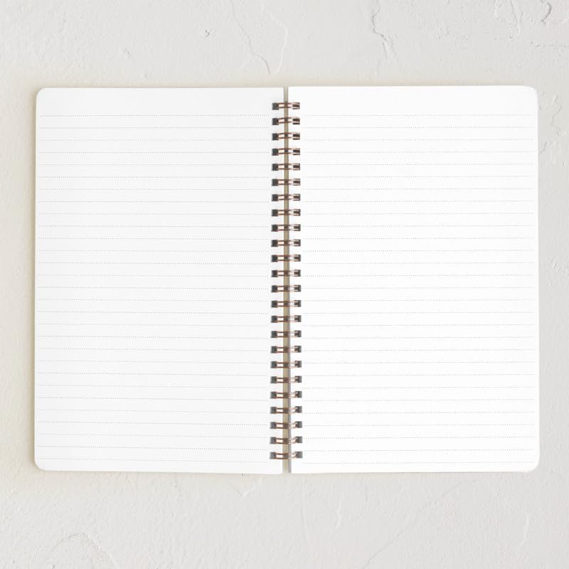 Minted Pomme Notebook, Writing Journal for Notes & Journaling, Durable Acrylic Free Cover, Apple Illustration Simple Modern Art Design, Spiral Bound Journal Notebook with 80 Lined Pages, 5.5" x 8.5"