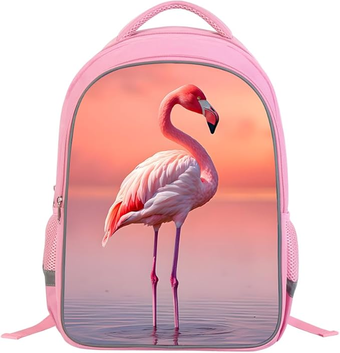 Kids Backpack, 3D Reflective Cartoon, 600D Polyester & Dual Zippers, 17" Bookbag with Ergonomic Design for boys & girls age 6-18, Rugby Space Style for school Children Kids