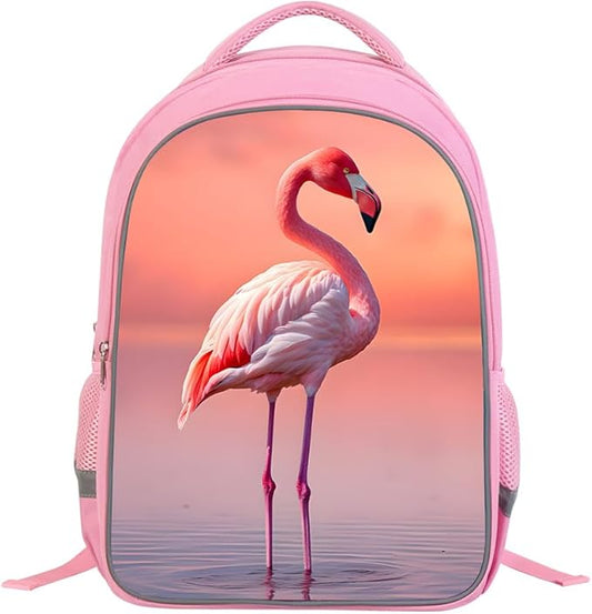 Kids Backpack, 3D Reflective Cartoon, 600D Polyester & Dual Zippers, 17" Bookbag with Ergonomic Design for boys & girls age 6-18, Rugby Space Style for school Children Kids