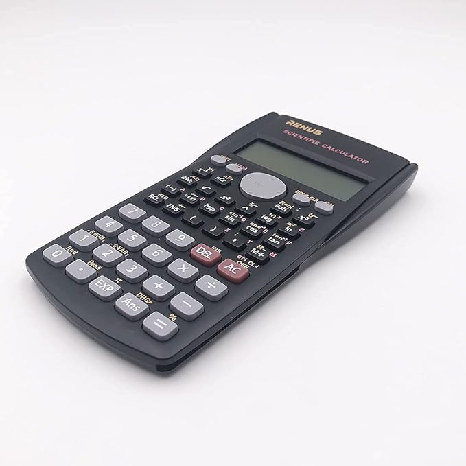 RENUS 8 Packs, 2-Line Engineering Scientific Calculator Function Calculator for Student and Teacher 16 AAA Batteries Included