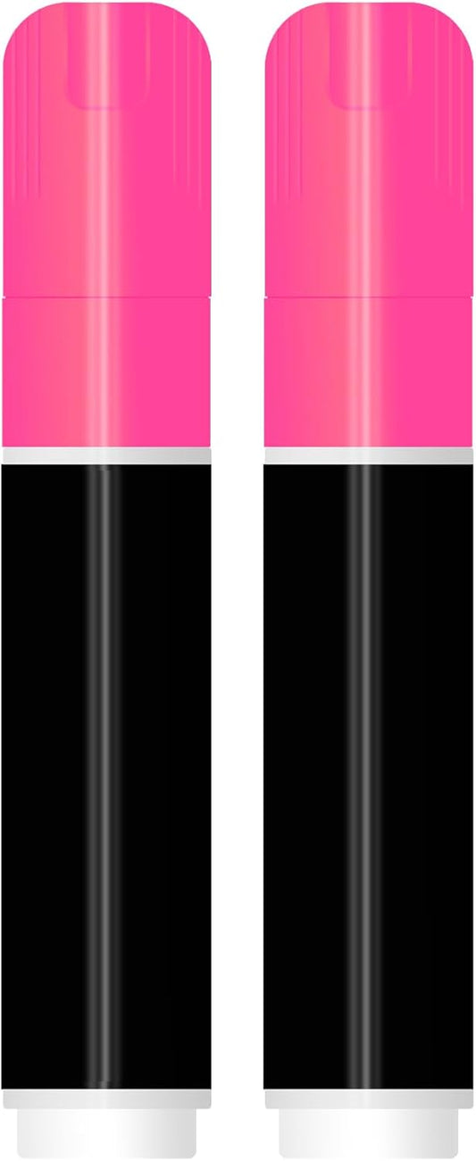 SILENART Liquid Chalk Markers Pink - 15mm Jumbo Tip Car Marker - Wide Thick Window Chalk Pen for Chalkboard, Window, Glass, Mirror, Blackboard