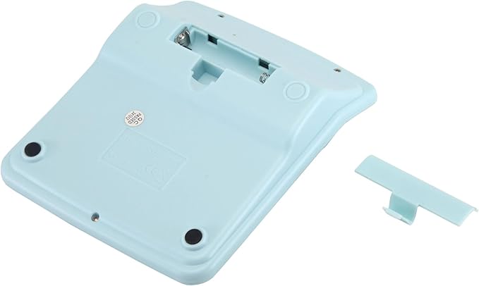 Desk Calculator 12 Digit Office Calculators with Large Screen Display, Dual Solar Power and Battery, Recessed Big Button Calculator for Office Home School（Blue）