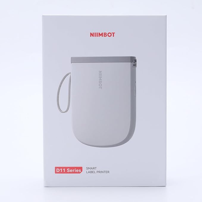 NIIMBOT D11 New Version Label Maker Machine with 3 Rolls Tape, 300DPI Bluetooth Label Printer, Portable Thermal Printer, Sticker Maker for Organizing Home Office School,White