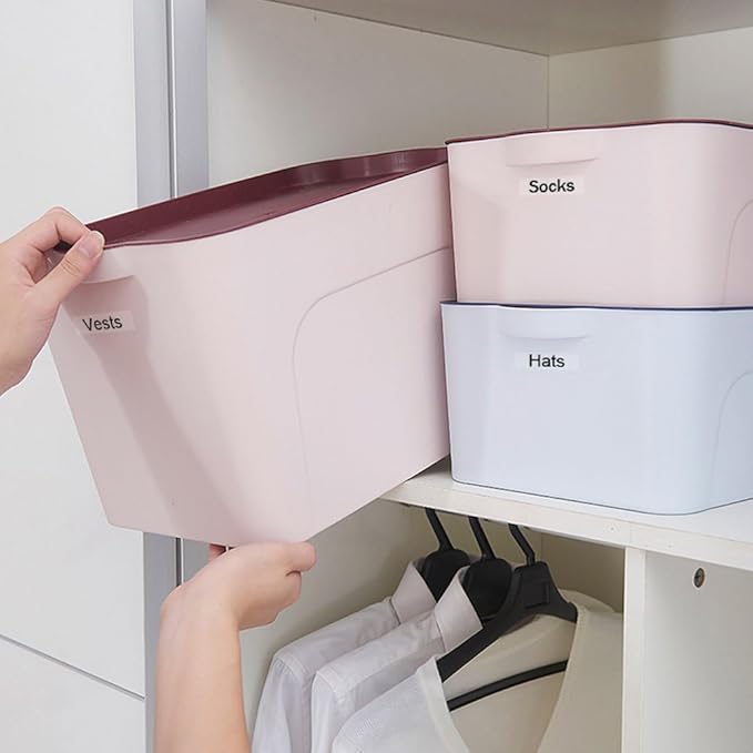 TZe-131 PTD220 Label Maker Clear Tape Replace for Brother TZ Tape 12mm 0.47 Laminated Clear Label Tape TZe131 Work with Brother P-Touch Label Tape Refills PTD210 PTD202 PTD200 PTH110, 8m, 4-Pack