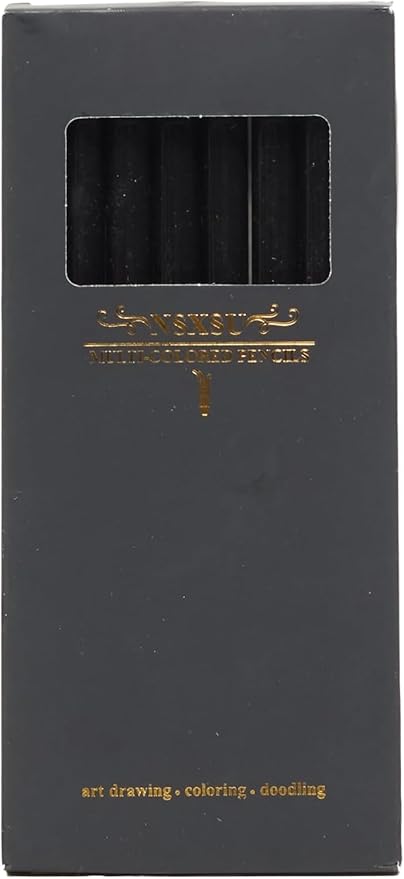 nsxsu Art Supplies for Kids Teens Adults, 8 Pieces Rainbow Colored Pencils, Multicolored Cool Stuff Fun Art Pencil Teen Girl Gifts Trendy Stuff for Coloring, Drawing, Party Favor Bags