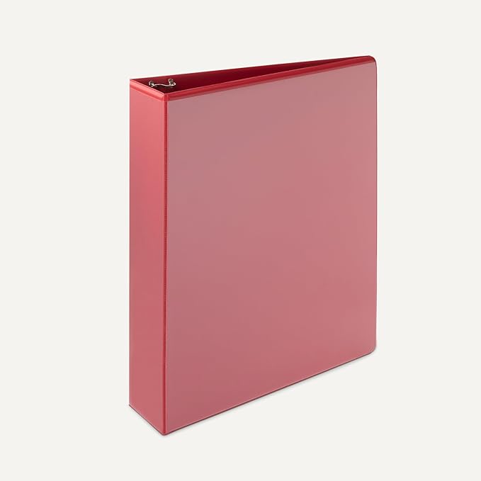 Amazon Basics 3 Ring 2 inch Binder, Round Rings, Assorted Colors, 4 Pack