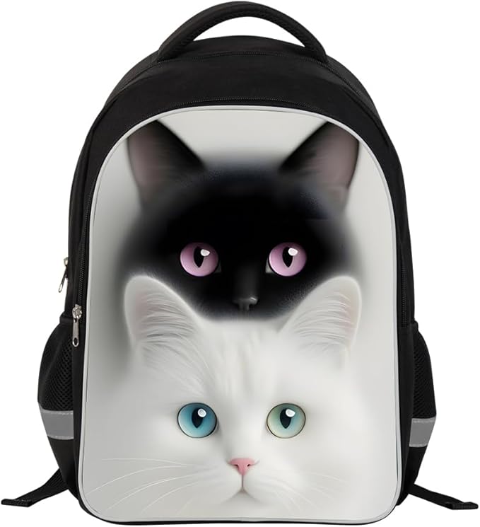 Kids Backpack, 3D Reflective Cartoon, 600D Polyester & Dual Zippers, 17" Bookbag with Ergonomic Design for boys & girls age 6-18, Shark Space Style for school Children Kids