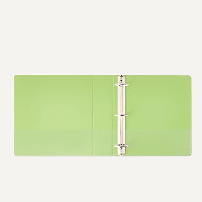 Amazon Basics 3 Ring 2 inch Binder, Round Rings, Assorted Colors, 4 Pack