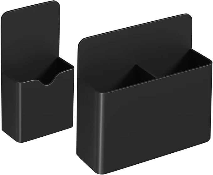 Magnetic Pen Holder,2 Pack Magnetic Dry Erase Marker Holder with Generous Compartments,Strong Magnet Storage Marker Pen Pencil Organizer for Office, Refrigerator, Whiteboard,Locker and Metal Cabinets