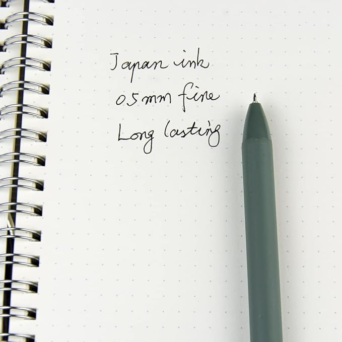 ldcrea Gel Pens 0.5 Fine Tip, Black Ink, Silky Grip, 4 Pack