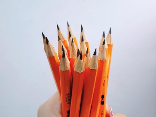 SKKSTATIONERY Half Pencils with Eraser Tops, Golf, Classroom, Pew - #2 HB, Hexagon, Pre-sharpened, 144/Box.(pack of 4)