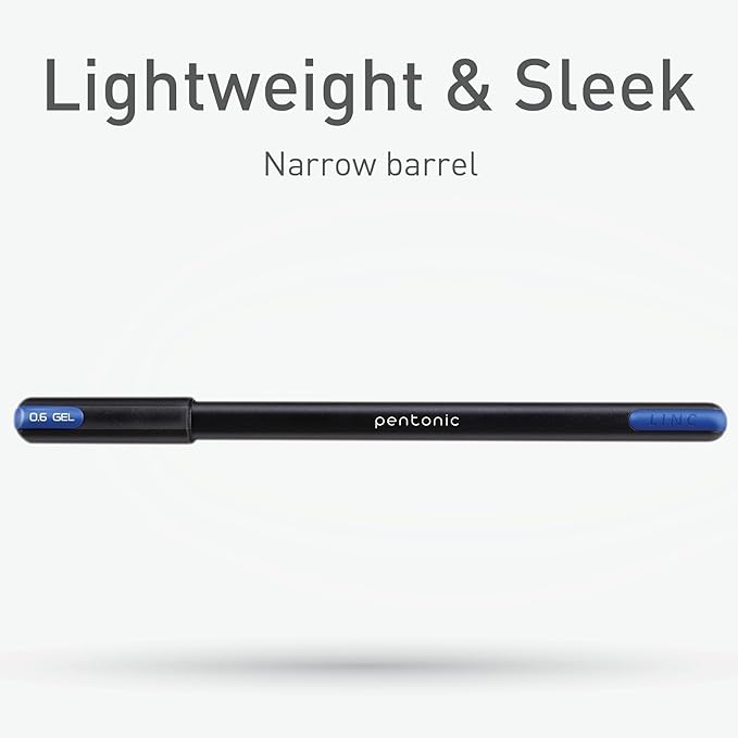 Pentonic Gel Pens, 36 Count, 36 Assorted Colors (Assorted Color, Neon, Pastel & Glitter), Medium & Fine Point, Smooth Writing For Journaling (1002358)