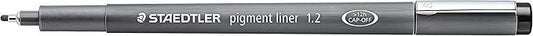 STAEDTLER Pigment Liner, Fineliner Pen for Drawing, Drafting, Journaling, 1.2mm, Black, Box of 5 Pens, 308 12-9M