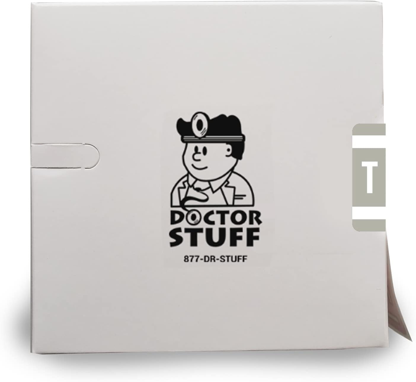 Doctor Stuff - File Folder Labels, Alphabet Letter T, Compatible with Smead Alpha Z Acc/ACCS - SMSM Series Alpha Stickers Gray, 1-5/8" x 1”, 250/Roll