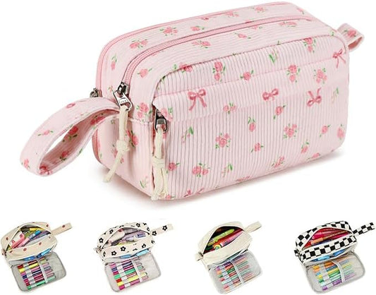 Bluboon Big Capacity Pencil Case Pencil Pouch Pen Case School Supplies Cute Pencil Box Pencil Bag for Teen Girls Boys Women Man